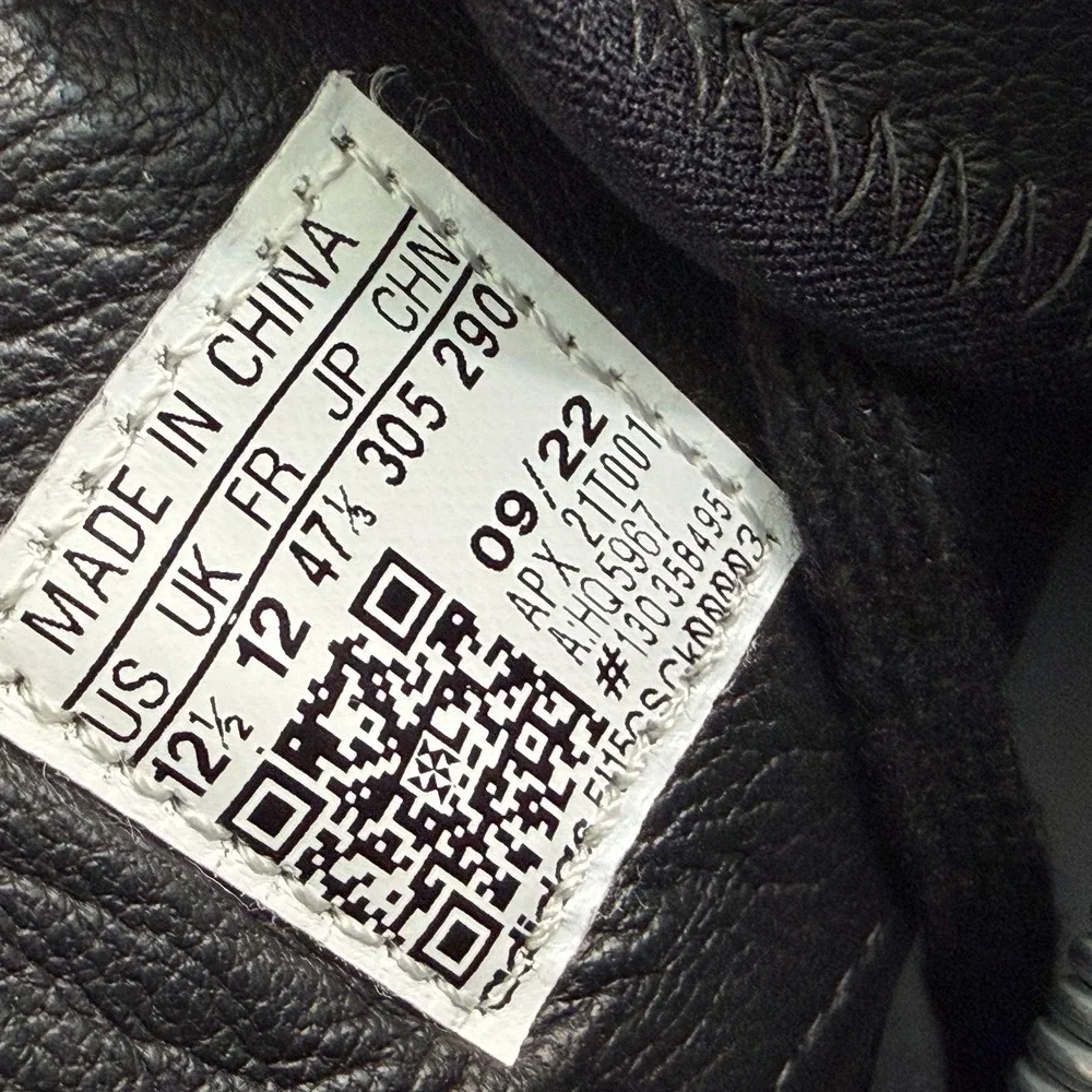 Size 12.5 Adidas‎ Y-3 Ajatu Court High Black Cream Mens Athletic Sneakers HQ5967